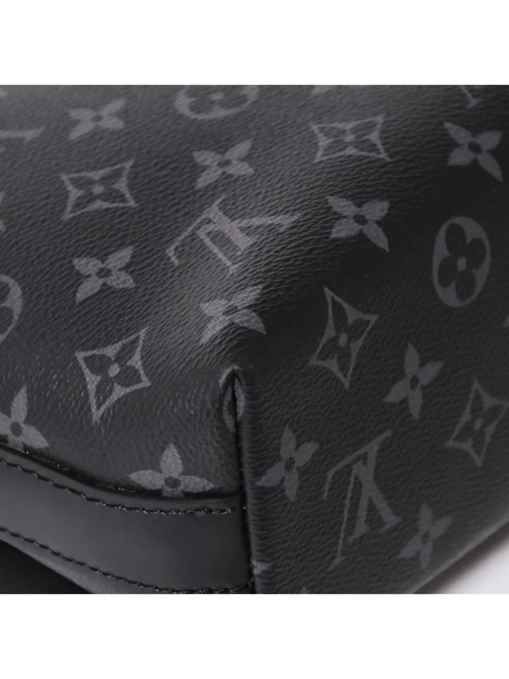 Louis Vuitton District MM Monogram Eclipse Shoulder Bag Black